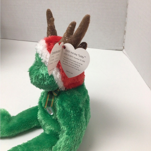 Ty Beanie Baby Retired 2002 Holiday Teddy - Picture 3 of 3